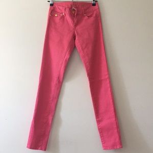 Arden B Pink Ava Skinny Jeans
